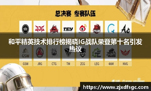 和平精英技术排行榜揭晓IG战队荣登第十名引发热议